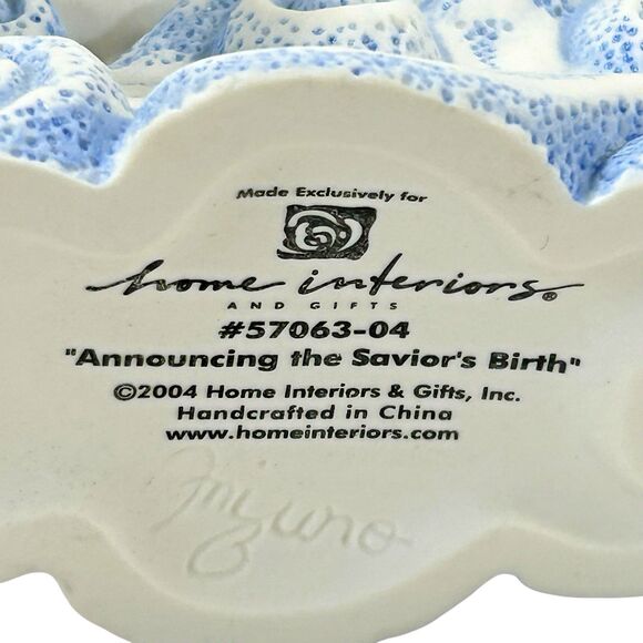 VTG Home Interiors‎ ANGELS BOY AND GIRL ANNOUNCING THE SAVIORS BIRTH Figurines - Picture 8 of 14